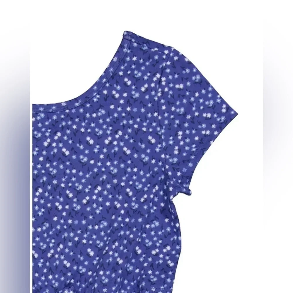 Wonder nation Blue and White Patterned Jumpsuit